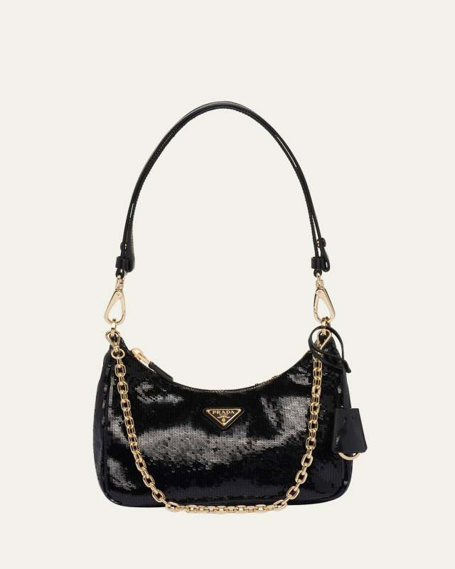 Sequin Pouch Shoulder Bag